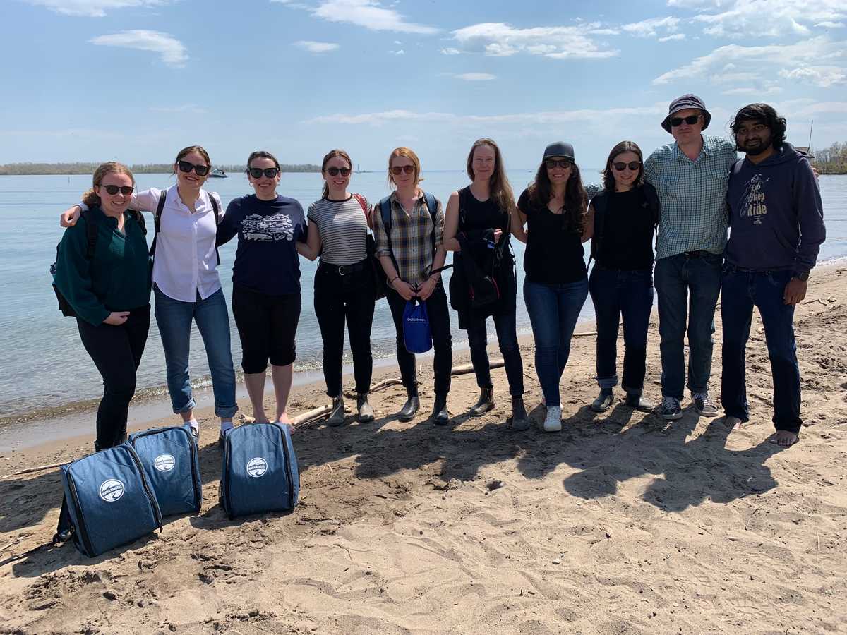 DataStream team at Cherry Beach --- L'équipe DataStream à Cherry Beach